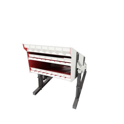 Шахтный круговой вибрирующий экран с внешним блоком эксцентрического возбуждения